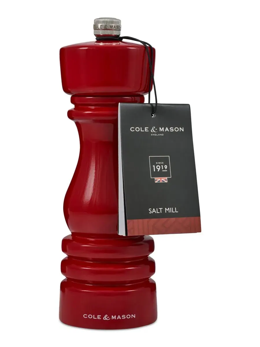 Солонка из бука Cole & Mason London Classic, 18 см — изображение 2 из 6, красный
