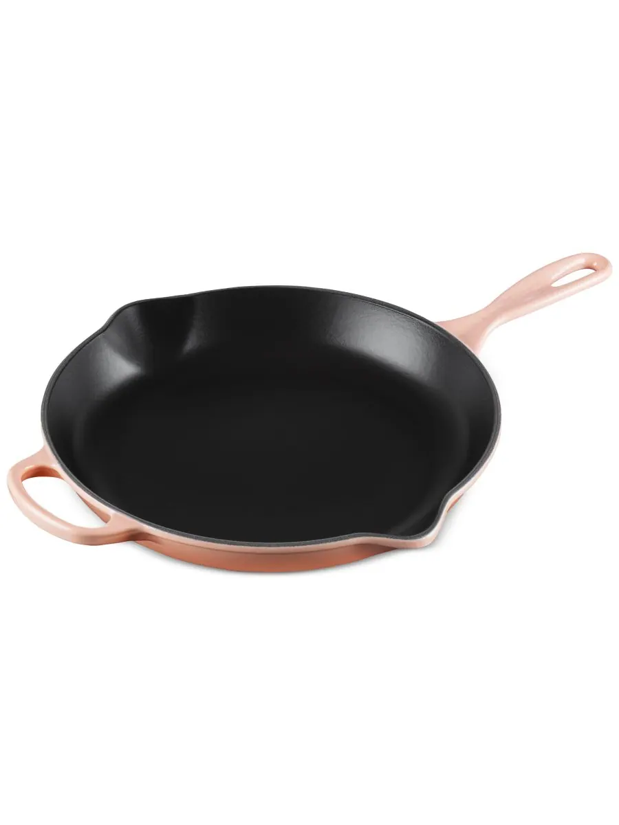 Сковорода чугунная Le Creuset Signature 30 см, персиковый — изображение 2 из 7, розовый