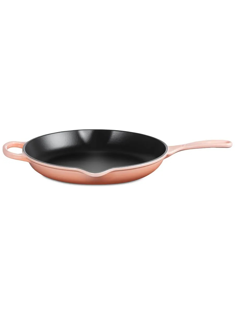 Сковорода чугунная Le Creuset Signature 30 см, персиковый — изображение 3 из 7, розовый