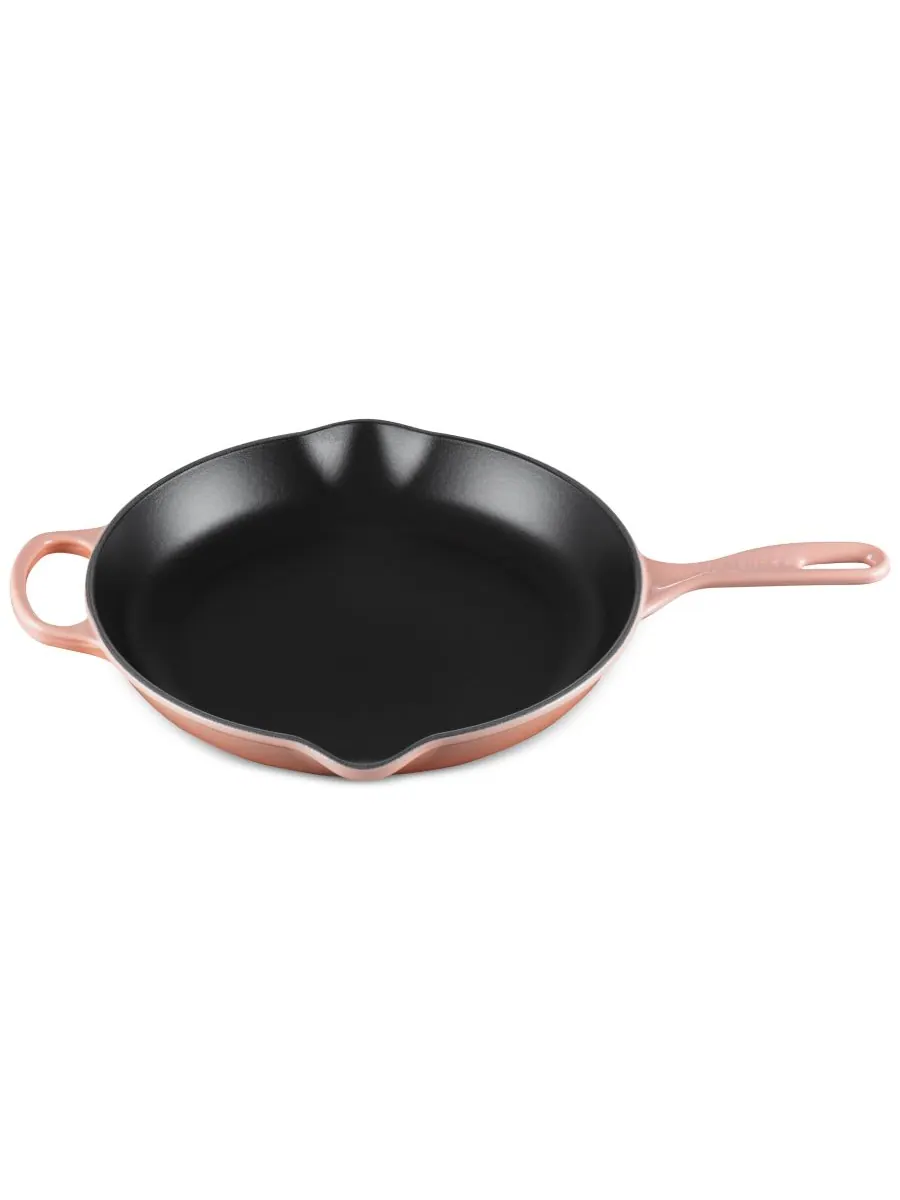 Сковорода чугунная Le Creuset Signature 30 см, персиковый — изображение 4 из 7, розовый