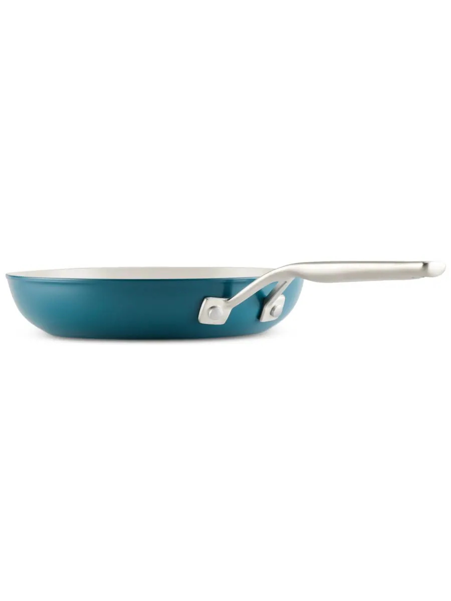 Сковорода KitchenAid Hard-Anodized Ceramic Induction, 25 см, Синяя агава — изображение 2 из 8, синий