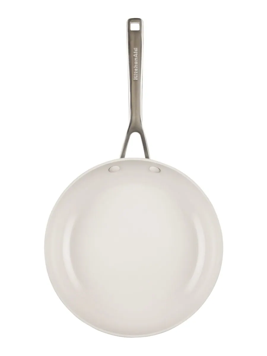 Сковорода KitchenAid Hard-Anodized Ceramic Induction, 25 см, Синяя агава — изображение 3 из 8, синий