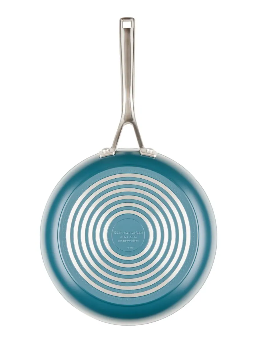 Сковорода KitchenAid Hard-Anodized Ceramic Induction, 25 см, Синяя агава — изображение 4 из 8, синий