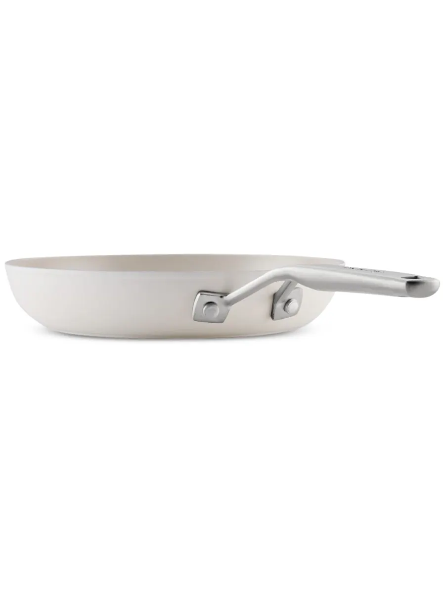 Сковорода KitchenAid Hard-Anodized Ceramic Induction, 25 см — изображение 2 из 10, белый