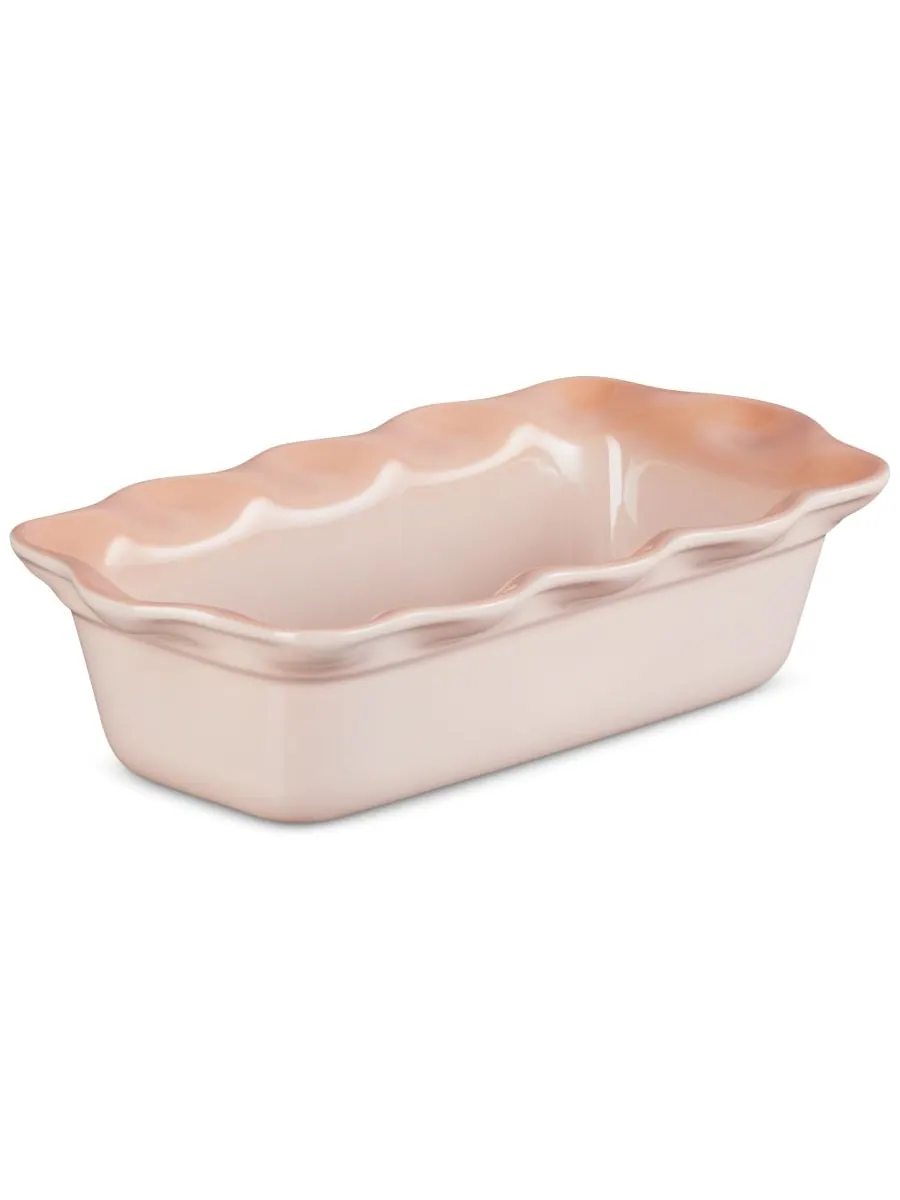 Форма для запекания Le Creuset Heritage Fluted Loaf Pan, 23 см, 1 л, персиковый — изображение 2 из 3, розовый