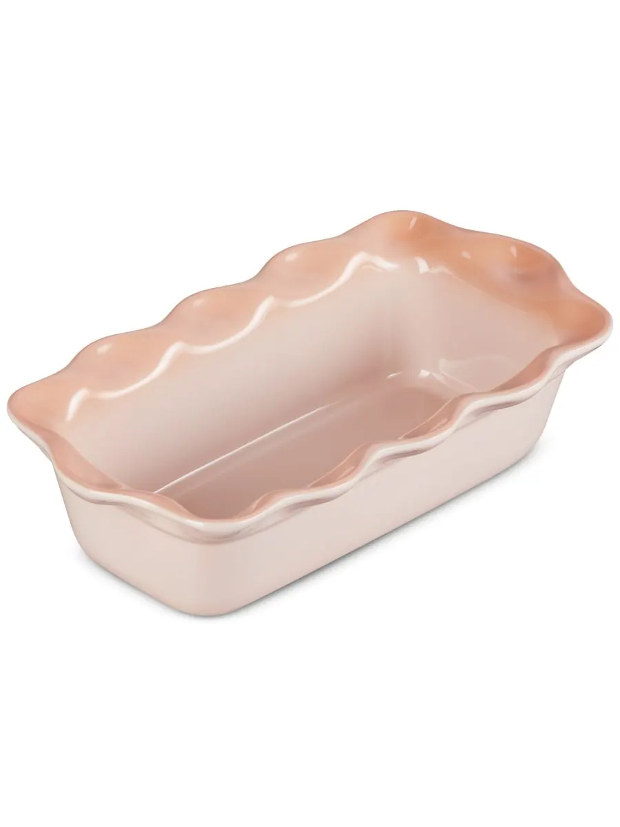 Форма для запекания Le Creuset Heritage Fluted Loaf Pan, 23 см, 1 л, персиковый — изображение 3 из 3, розовый