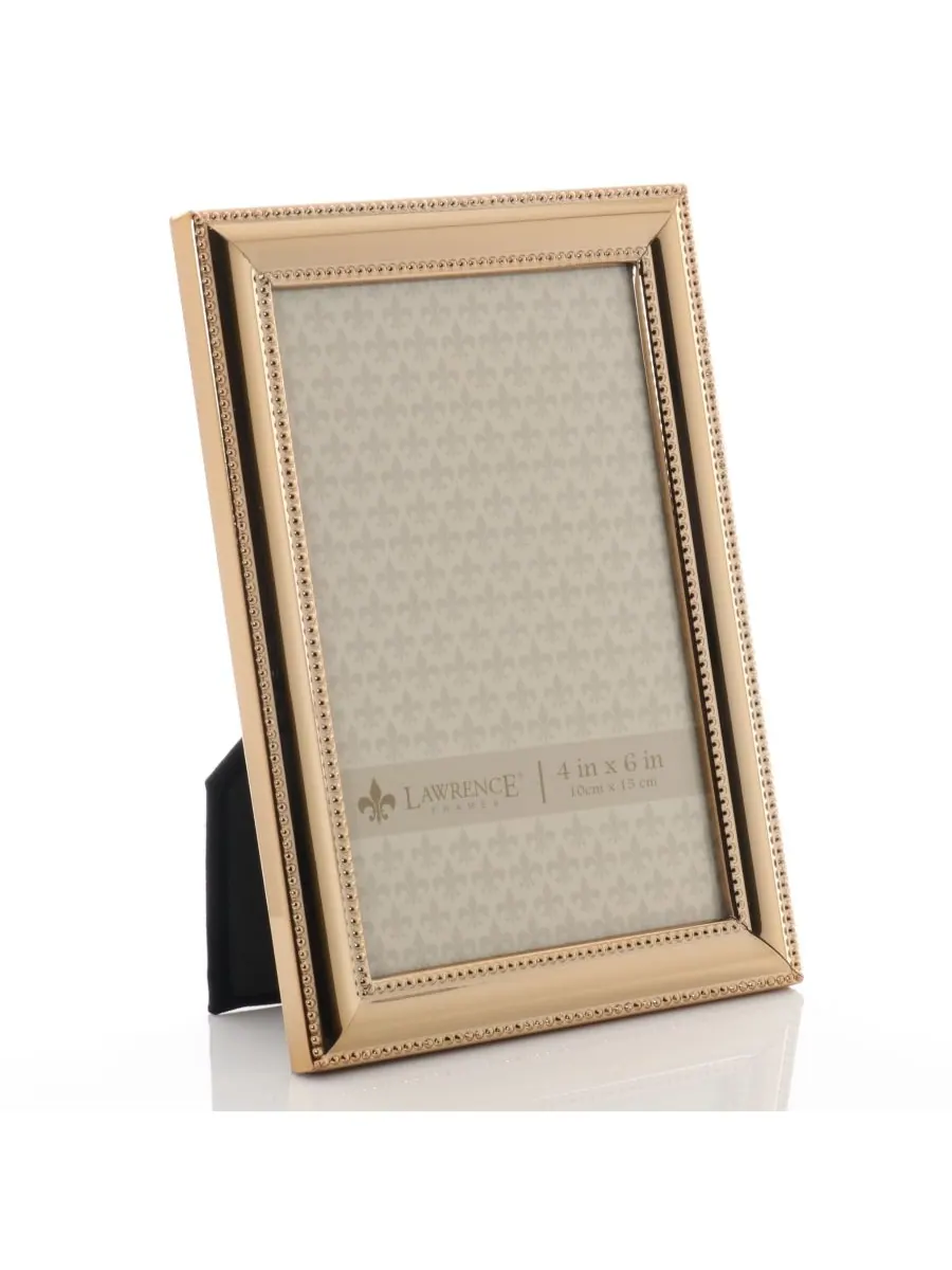 Классическая фоторамка с двойной окантовкой, 4 x 6 дюймов Lawrence Frames — изображение 3 из 3, золотистый
