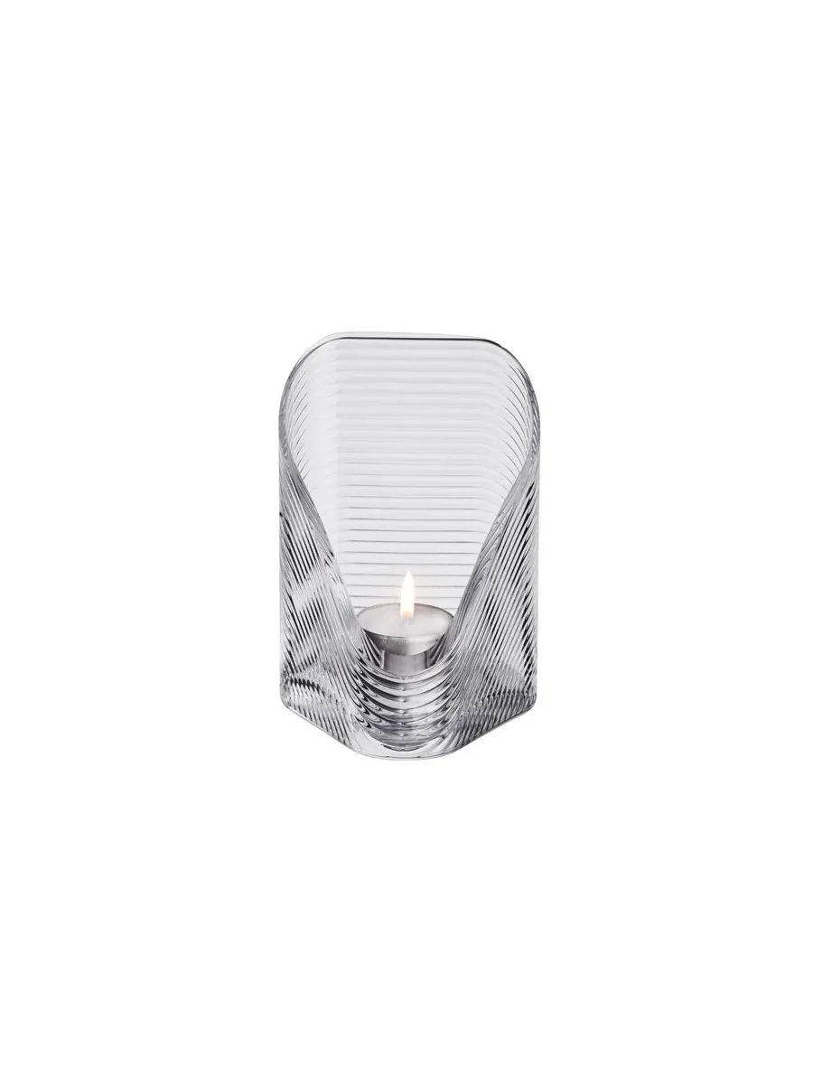 Подсвечник для чайных свечей Mist Medium Nude Glass — изображение 3 из 3, розовый