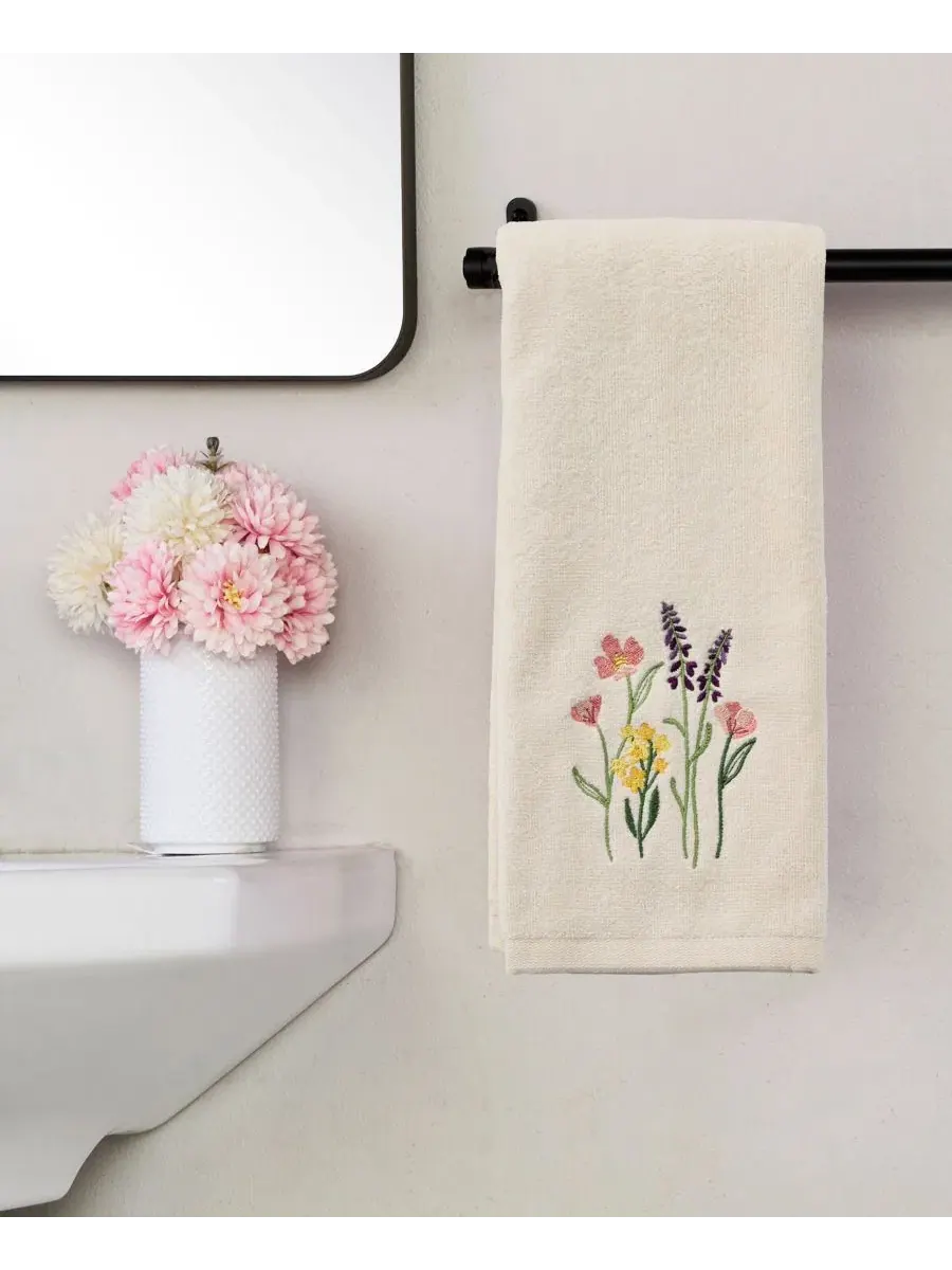 Набор полотенец для рук Meadow Bouquet SKL Home — изображение 3 из 4, прозрачный