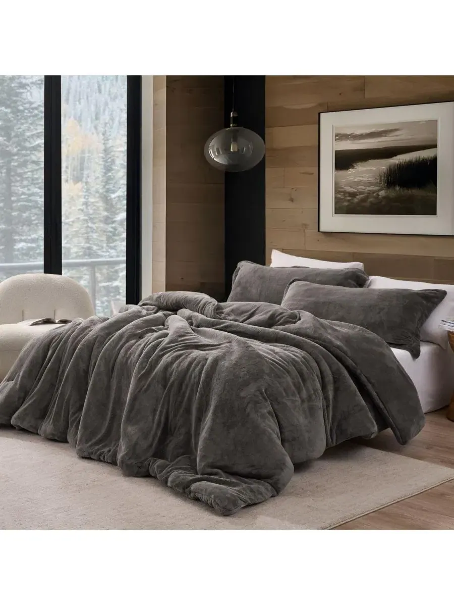 Одеяло плюшевое двустороннее Oversized Comforter Set Coma Inducer — изображение 1 из 4, темный серый