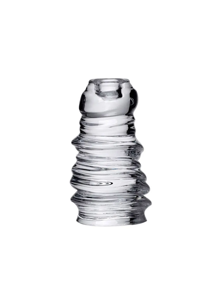 Короткий подсвечник Eos Nude Glass — прозрачный