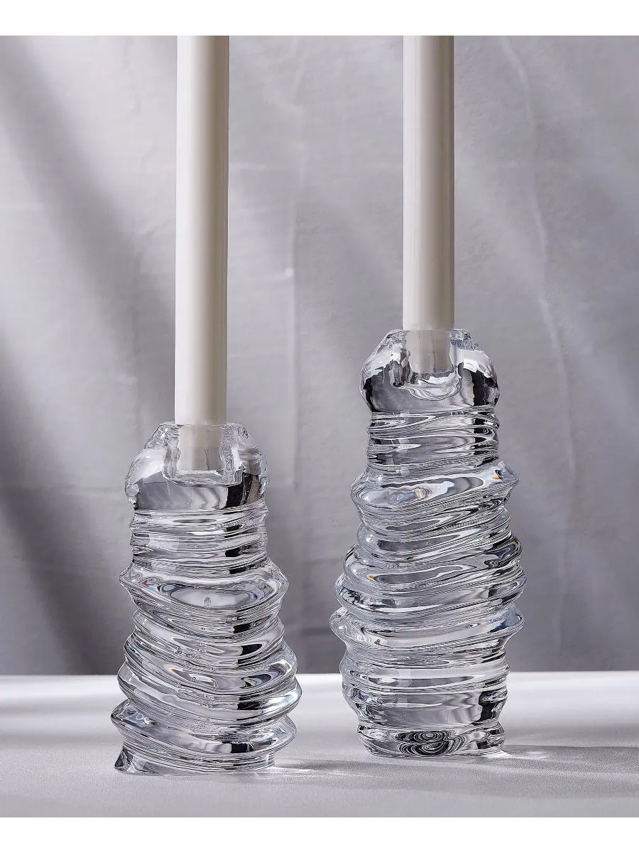 Короткий подсвечник Eos Nude Glass — изображение 2 из 4, прозрачный