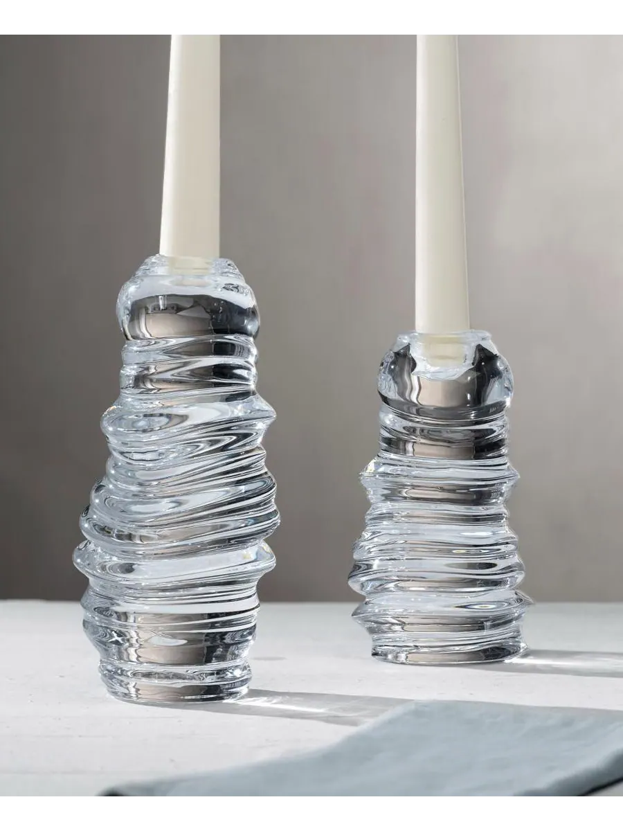 Короткий подсвечник Eos Nude Glass — изображение 4 из 4, прозрачный
