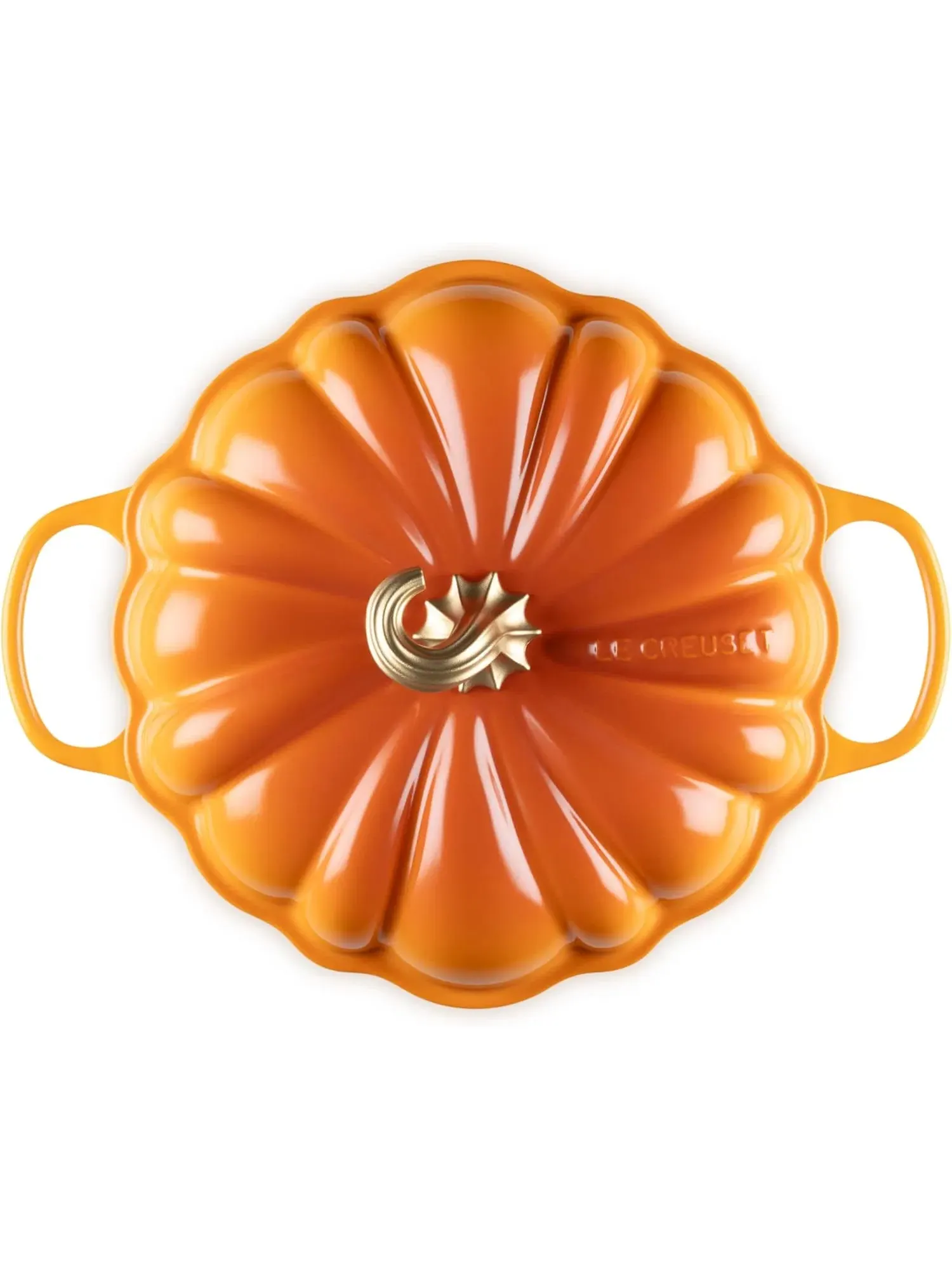 Кастрюля Le Creuset Cast Iron Pumpkin Casserole, 28 см, 2,5 л — изображение 2 из 7, оранжевый