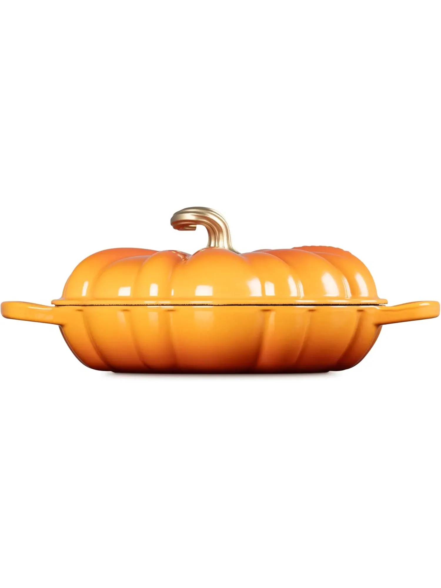 Кастрюля Le Creuset Cast Iron Pumpkin Casserole, 28 см, 2,5 л — изображение 4 из 7, оранжевый