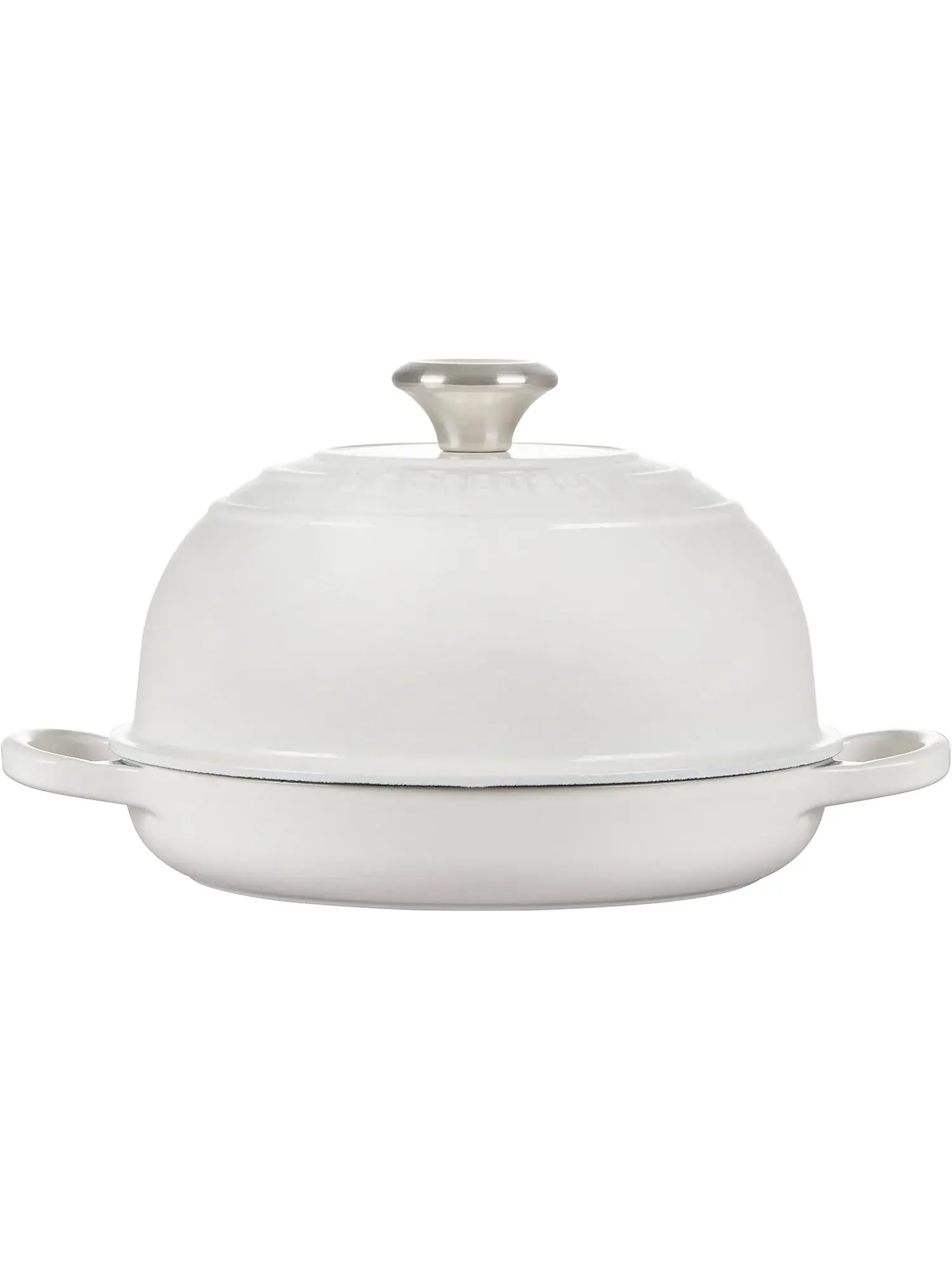 Форма для выпечки Le Creuset Enameled Cast Iron Signature Round Bread Oven, 1,6 л, 24 см — изображение 2 из 8, белый