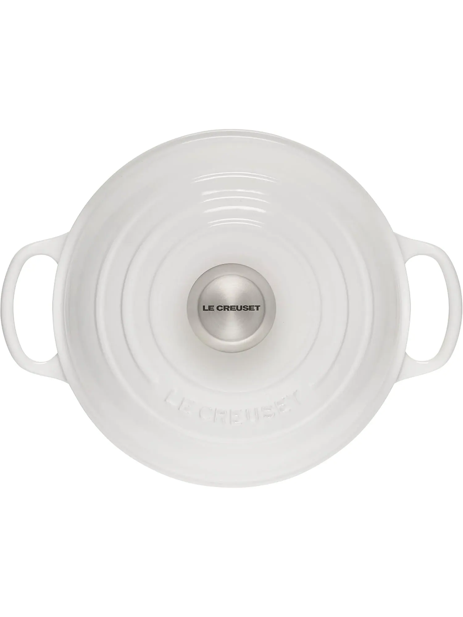 Форма для выпечки Le Creuset Enameled Cast Iron Signature Round Bread Oven, 1,6 л, 24 см — изображение 3 из 8, белый