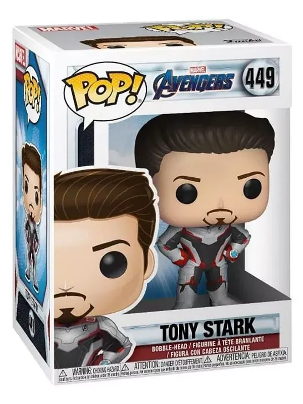 Виниловая фигурка Marvel Avengers: Endgame | Тони Старк Funko — изображение 2 из 3, серый