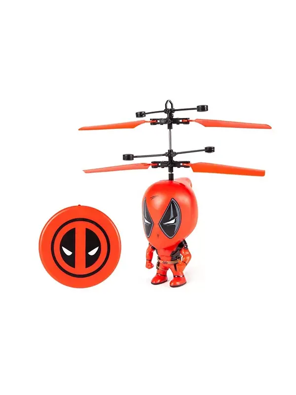 Летающая фигурка Дэдпула Marvel 3,5 дюйма, ИК-вертолёт World Tech Toys — мульти