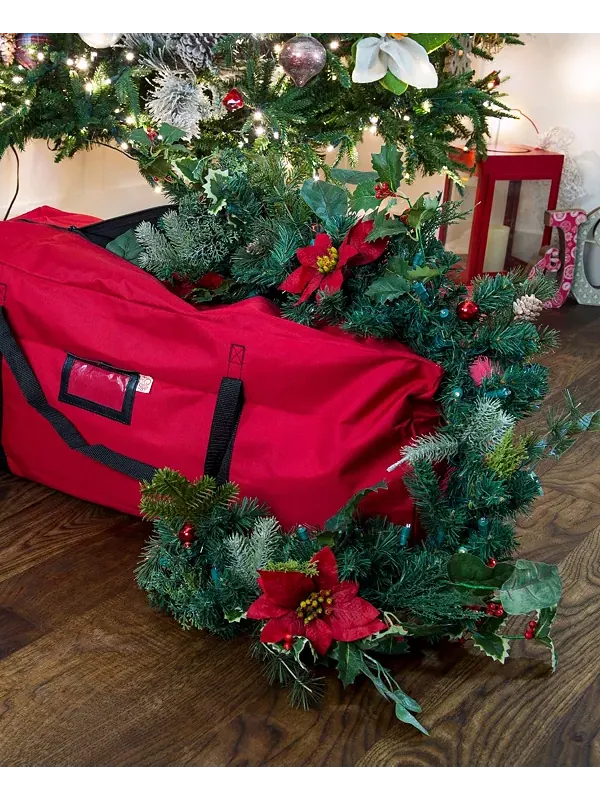 Многоцелевой мешок для хранения рождественских украшений, 36 дюймов Santa'S Bag — изображение 3 из 4, красный
