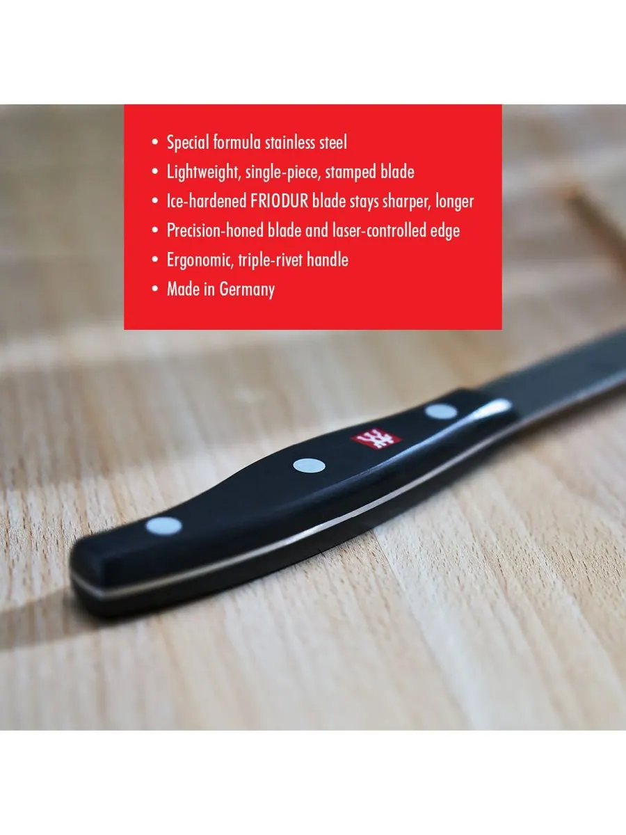 Нож для чистки овощей TWIN Signature 2,75 дюйма с «птичьим клювом» ZWILLING — изображение 5 из 5, черный