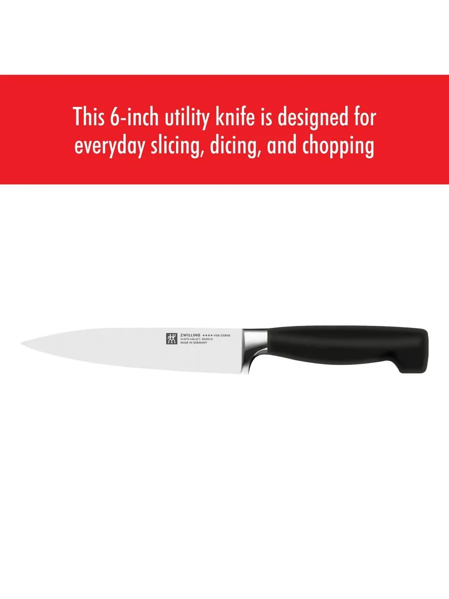 Универсальный нож Four Star 6 дюймов ZWILLING — изображение 3 из 5, черный