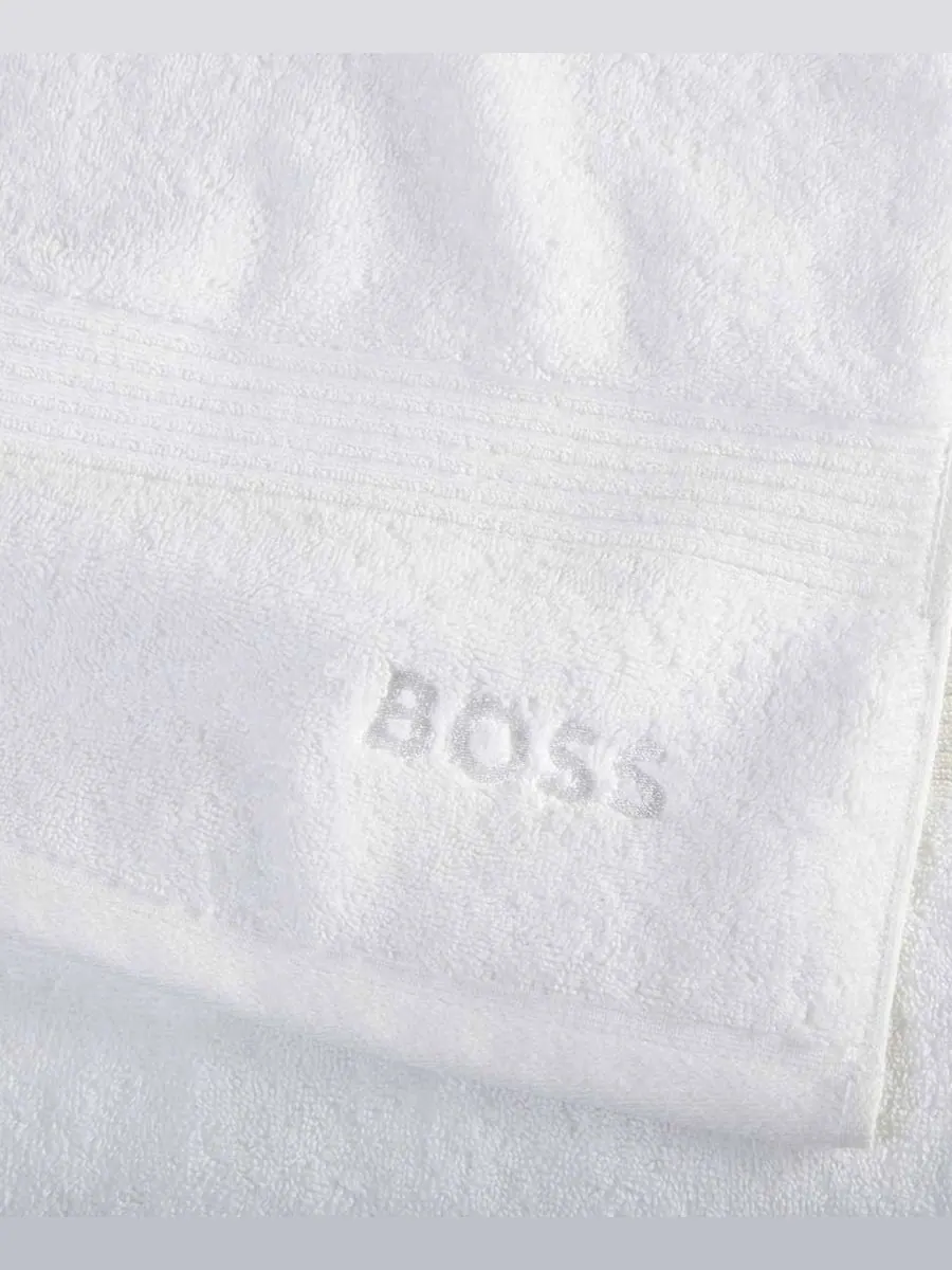 Полотенце для рук Loft Aegean из чесаного хлопка, 40 см x 60 см Boss Home — изображение 2 из 3, белый