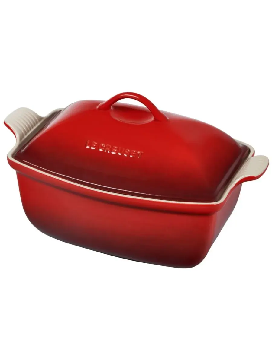 Форма для выпечки Le Creuset с крышкой, 33 см, 3,8 л — изображение 2 из 8, красный