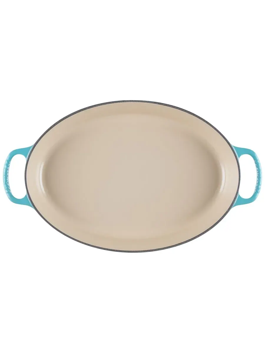 Форма для запекания овальная Le Creuset Signature, 36 см, 3,1 л — изображение 4 из 7, лазурный