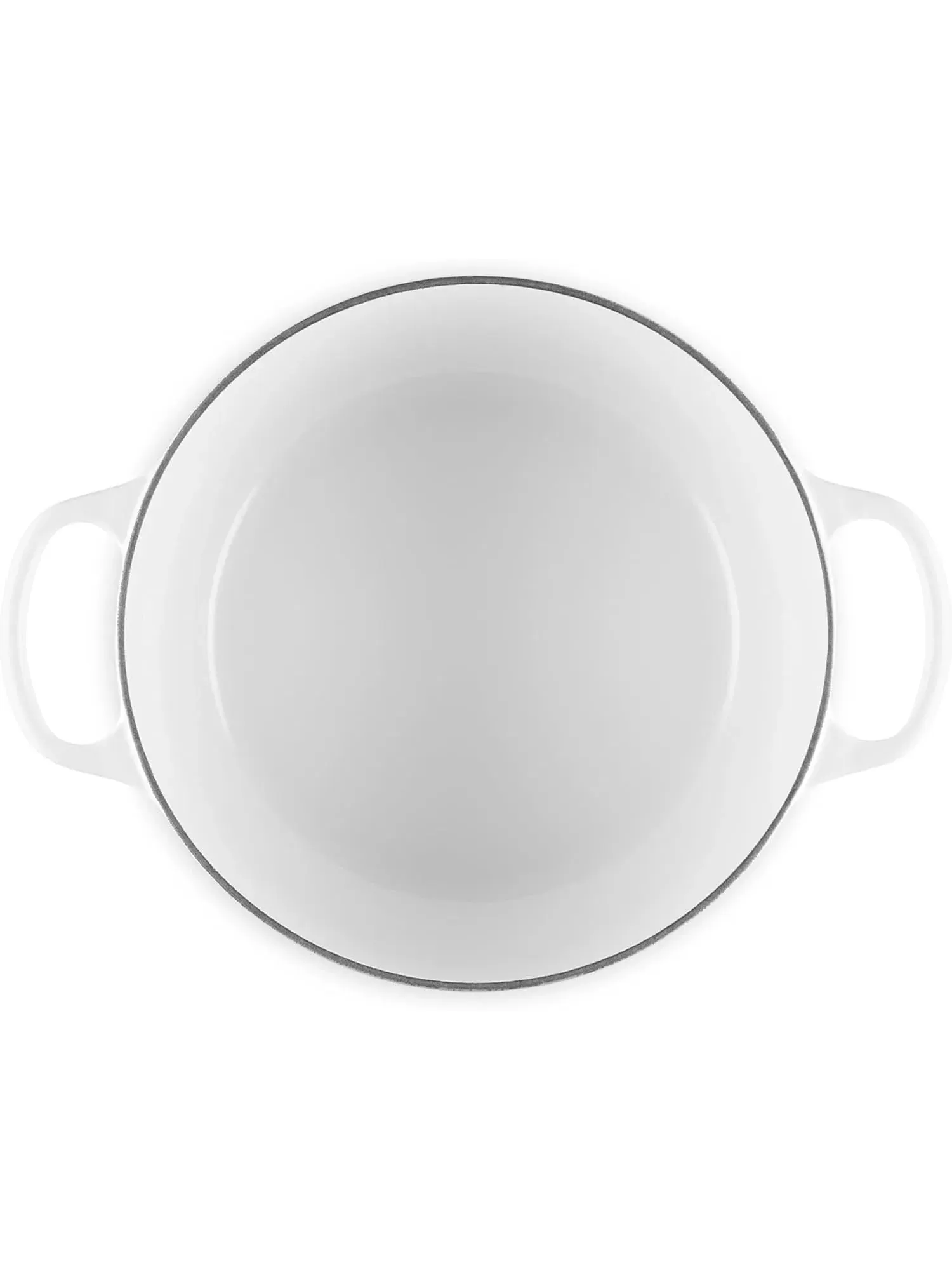 Кастрюля круглая Le Creuset Signature, 6.3 л, 26 см — изображение 3 из 8, белый