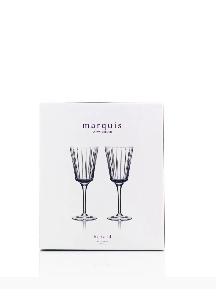 Набор из 2 бокалов для белого вина Herald, Marquis by Waterford — изображение 4 из 4, прозрачный