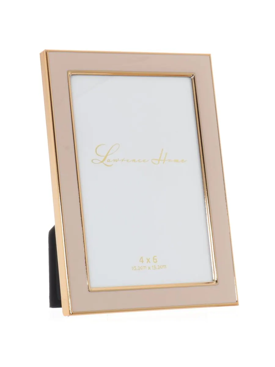 Рамка для картины из металла и эмали, 4 x 6 дюймов Lawrence Frames — изображение 3 из 4, розовый