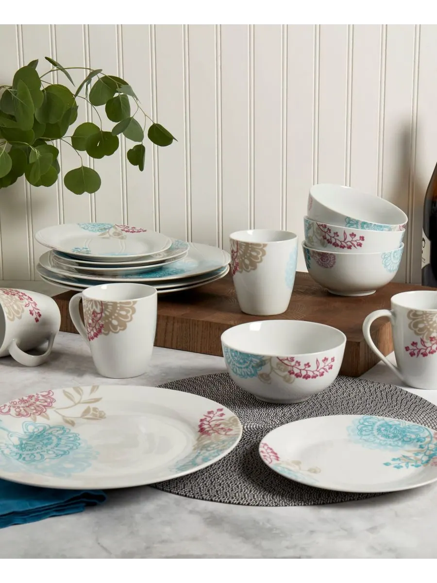 Набор посуды Emma из 16 предметов, на 4 персоны Tabletops Unlimited — изображение 9 из 10, мульти