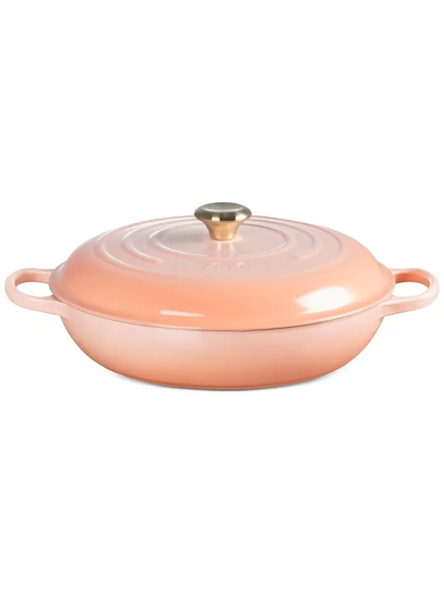 Сотейник Le Creuset Signature, 4,7 л, 32 см, персиковый