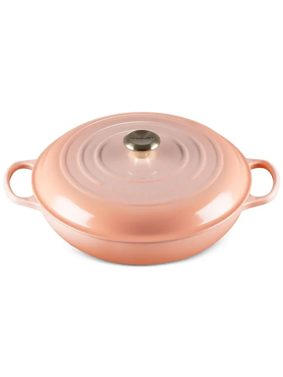 Сотейник Le Creuset Signature, 4,7 л, 32 см, персиковый — изображение 2 из 5, розовый