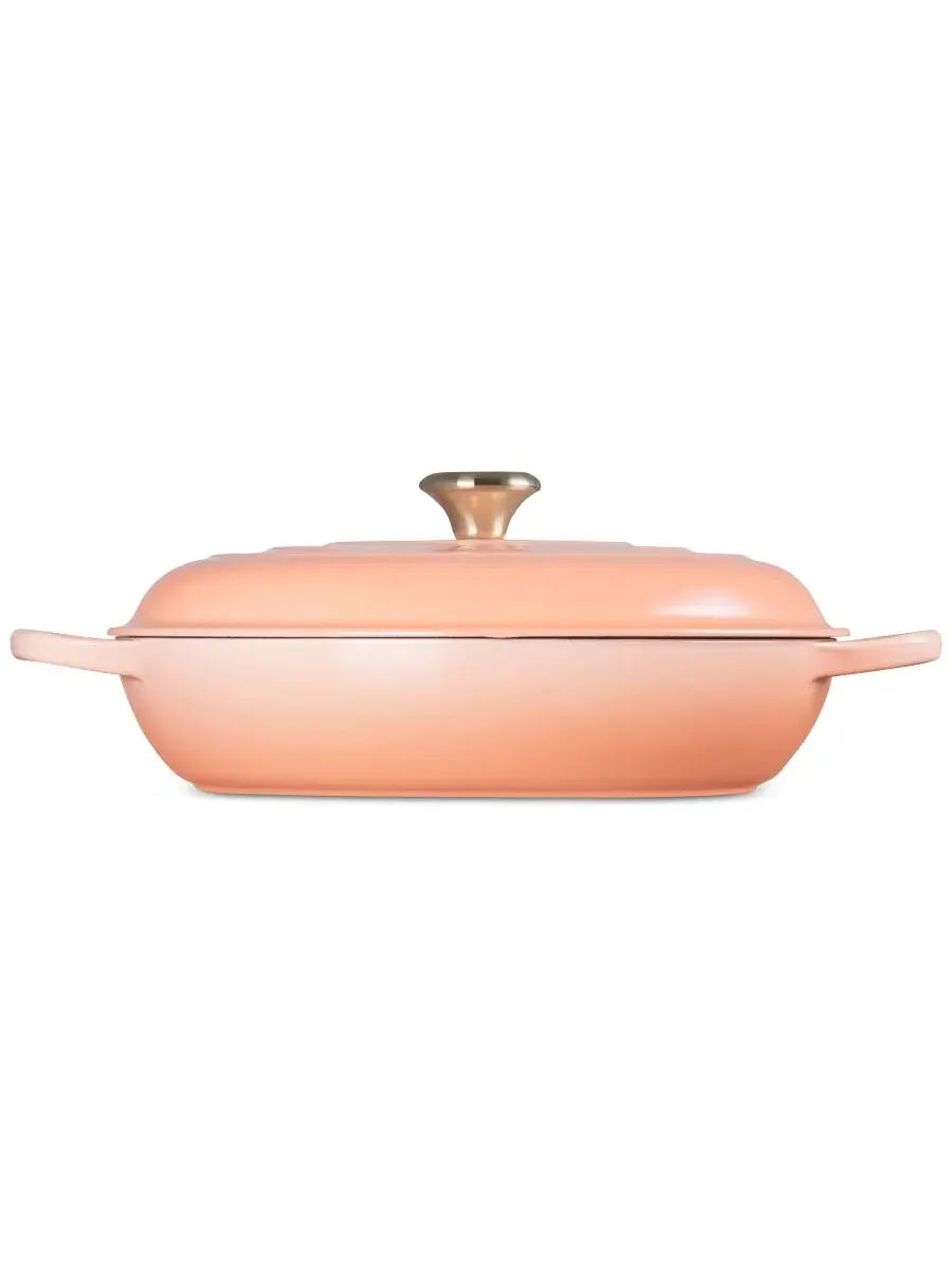 Сотейник Le Creuset Signature, 4,7 л, 32 см, персиковый — изображение 3 из 5, розовый