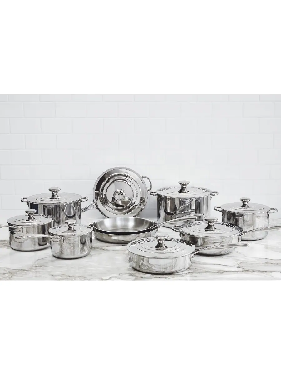 Кастрюля Le Creuset Classic Stainless Steel, 6,6 л, 24 см, нержавеющая сталь — изображение 2 из 3, серебристый