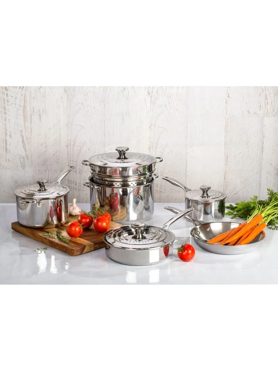 Кастрюля Le Creuset Classic Stainless Steel, 6,6 л, 24 см, нержавеющая сталь — изображение 3 из 3, серебристый
