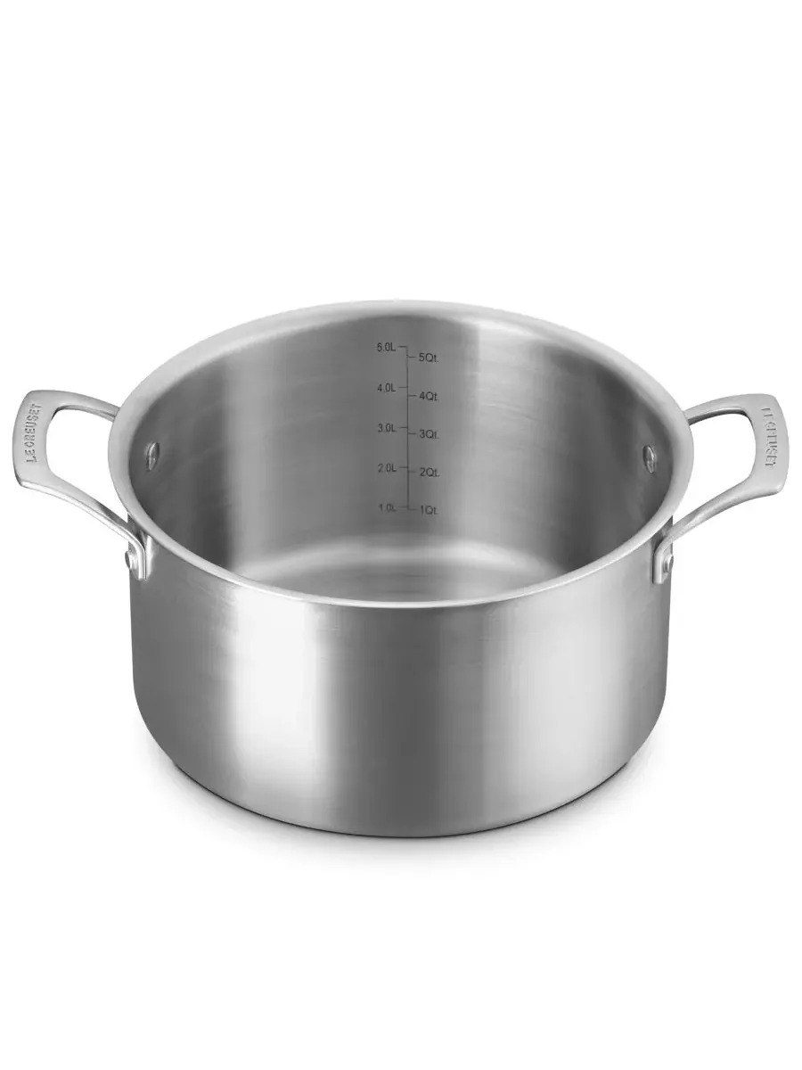 Кастрюля Le Creuset Essential Stainless Steel, 6,15 л, нержавеющая сталь — изображение 4 из 5, серебряный