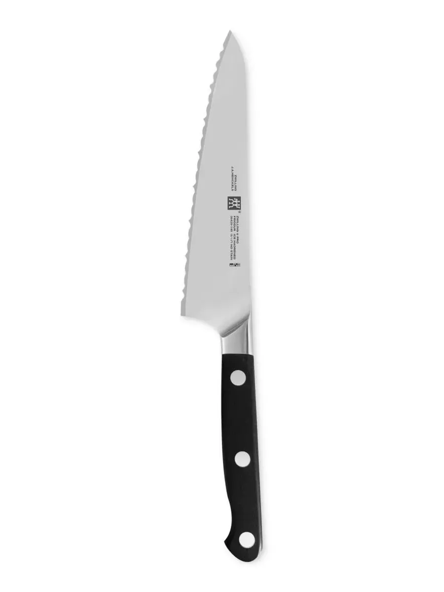 Профессиональный нож для разделки мяса с зубчатым лезвием 14 см Zwilling