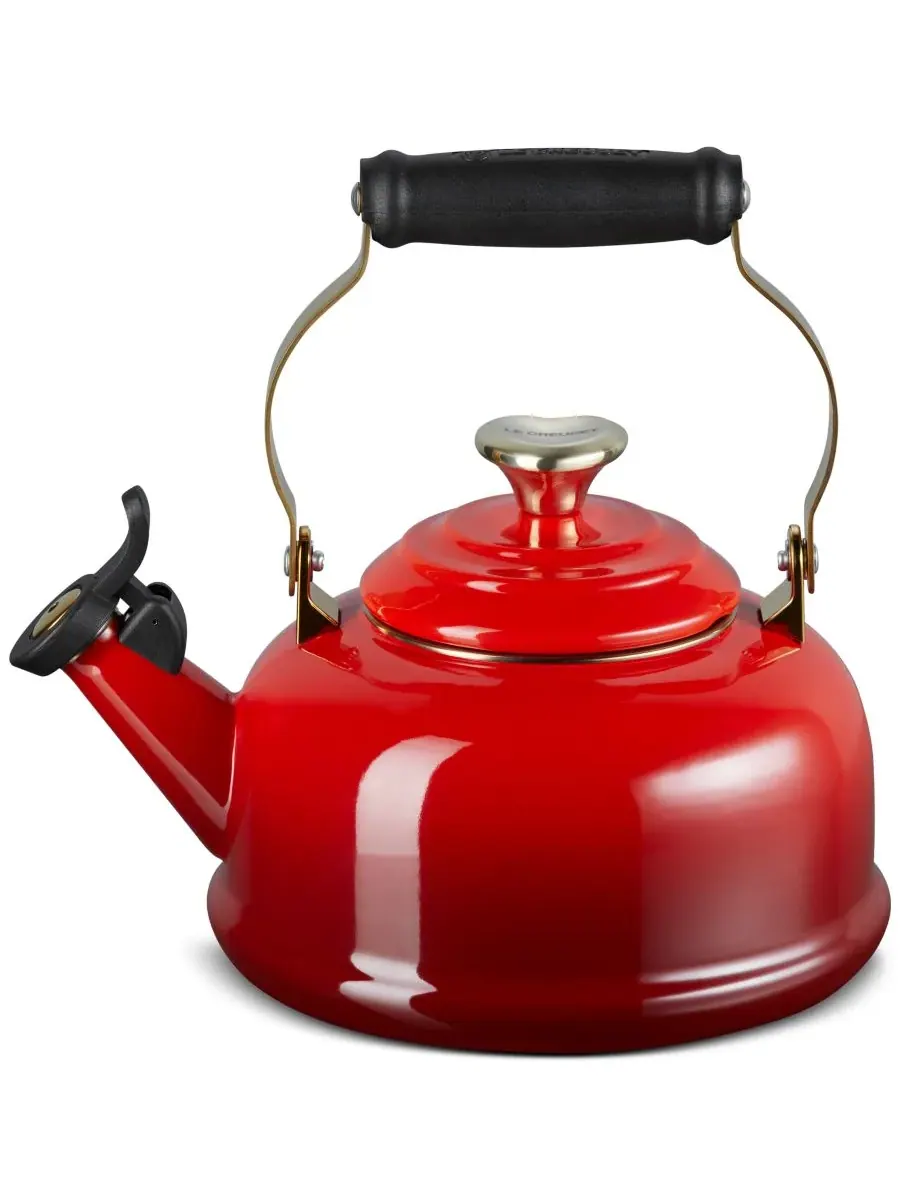 Эмалированный стальной чайник с свистком, объемом 2 л Le Creuset
