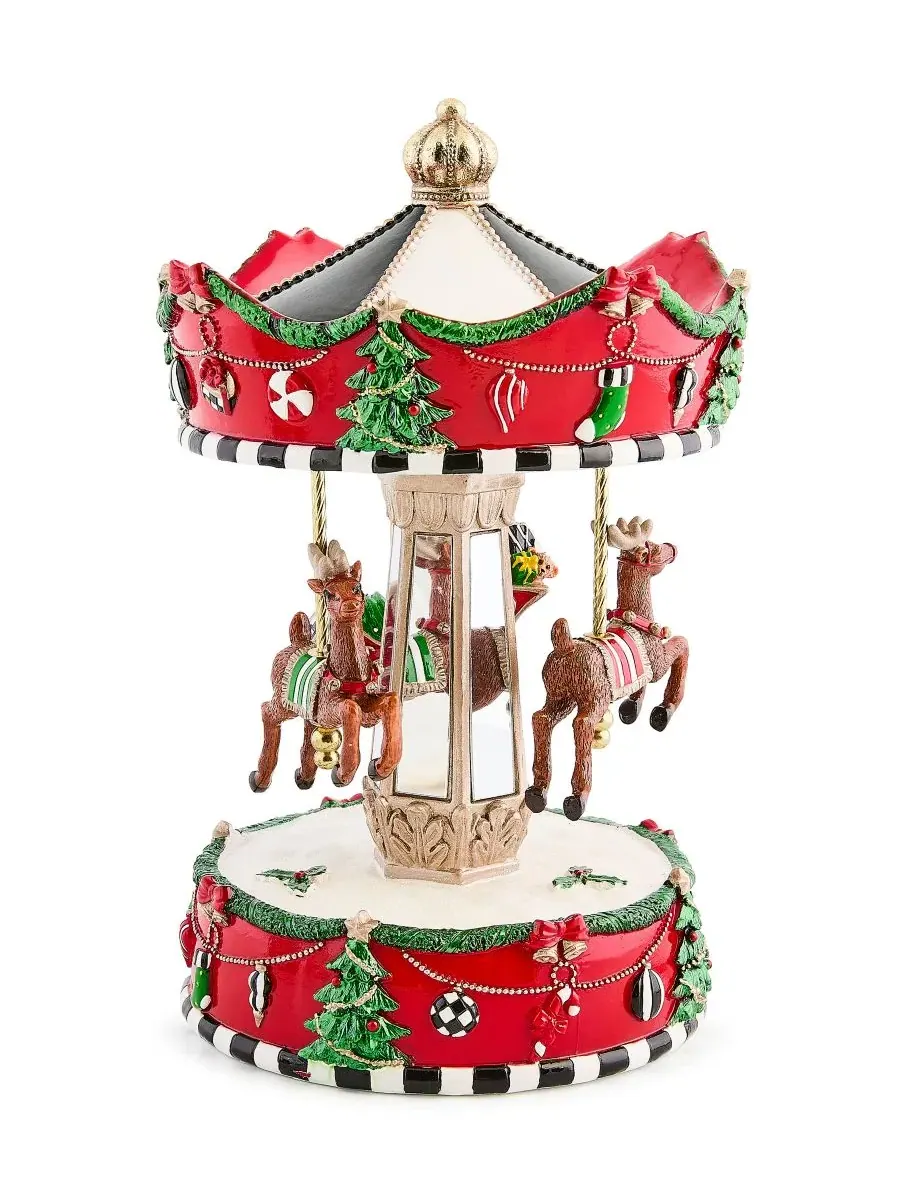 Карусель Patience Brewster Dash Away Christmas MacKenzie-Childs — изображение 2 из 3, мульти