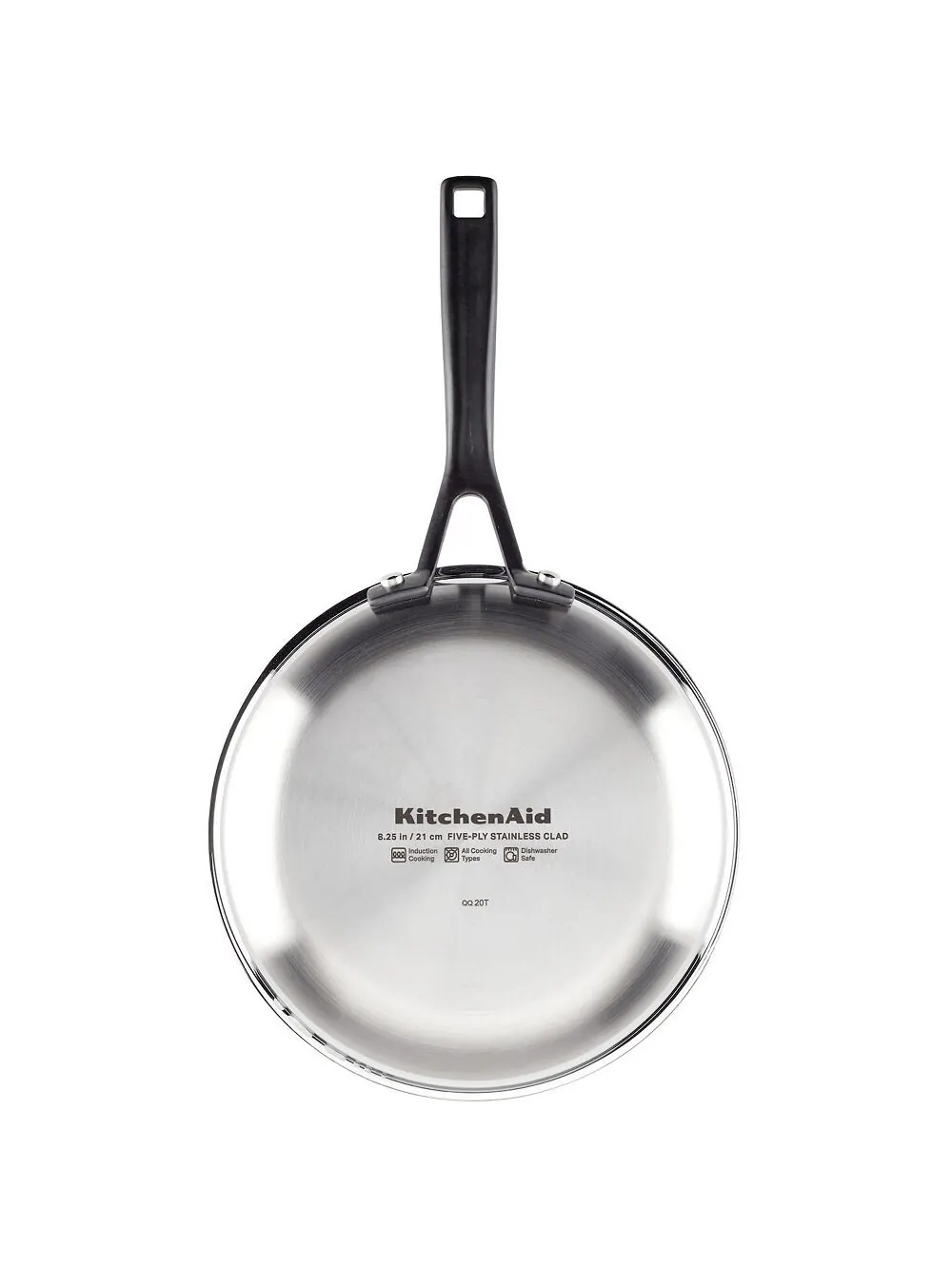 Сковорода KitchenAid 5-Ply Clad Stainless Steel Nonstick Induction, 21 см — изображение 3 из 8, серебряный