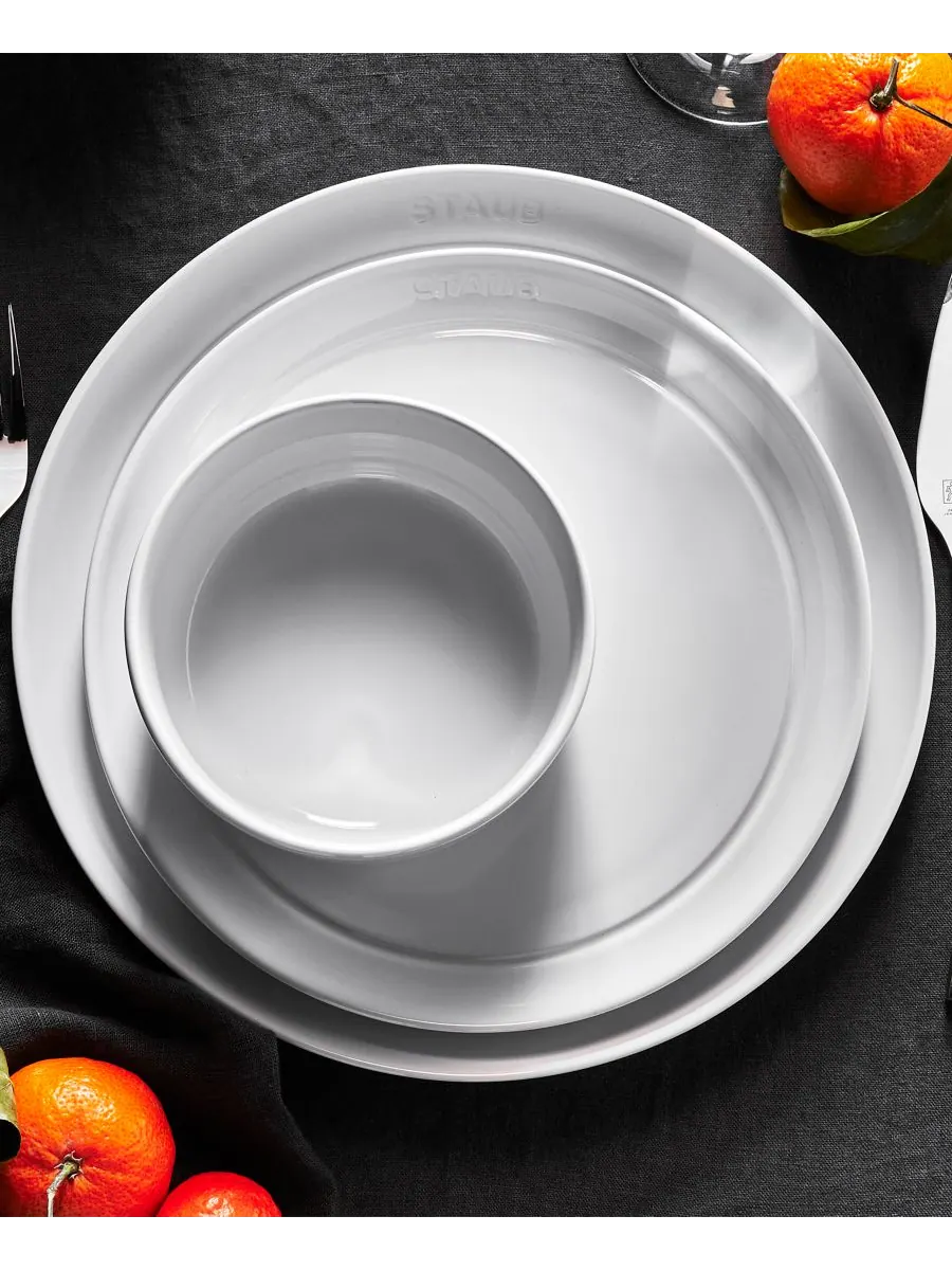 Столовый сервиз Staub Ceramic, 12 предметов — изображение 4 из 7, белый