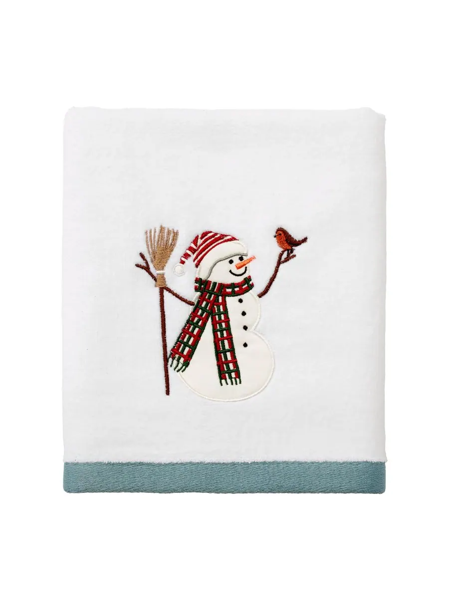 Хлопковое полотенце для рук snowman park, 40 см x 61 см. Avanti
