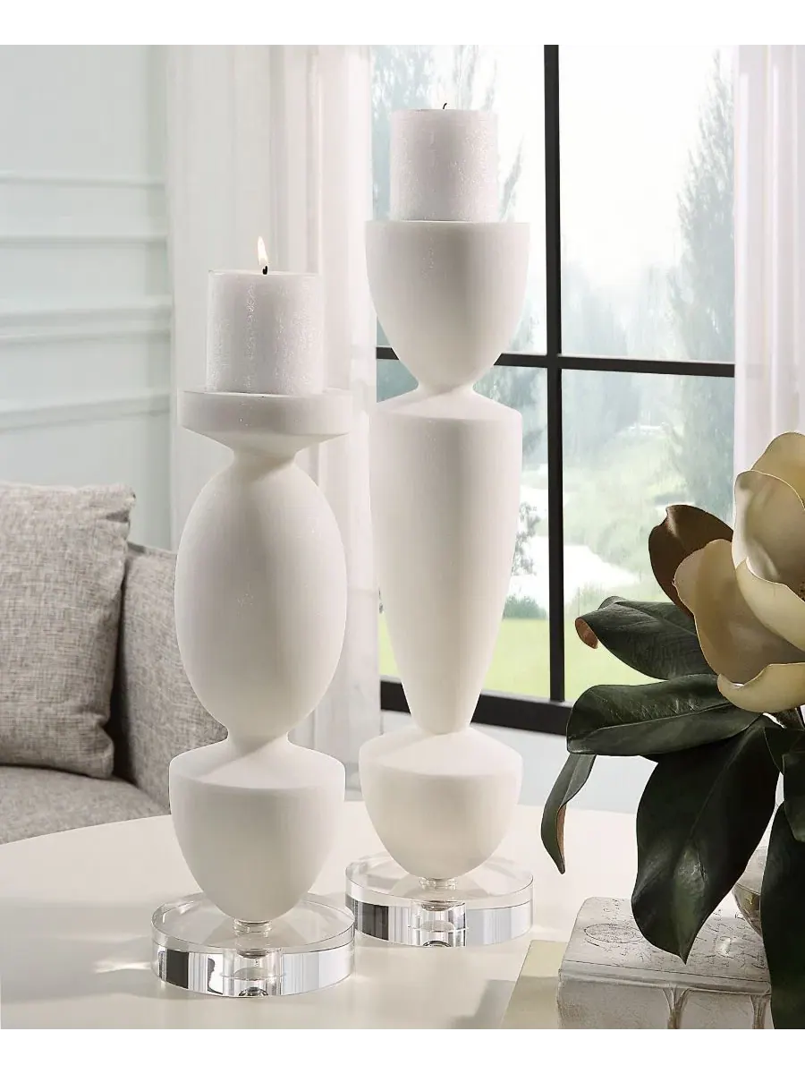 Подсвечники Lido, набор из 2 штук Uttermost — изображение 2 из 3, белый
