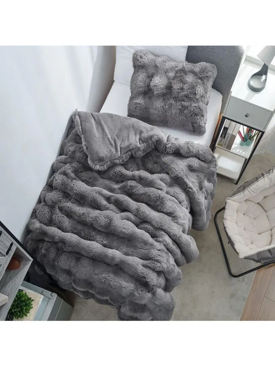 Одеяло-комфортер Snowball Giant Oversized Comforter Set Coma Inducer — изображение 2 из 4, титановый