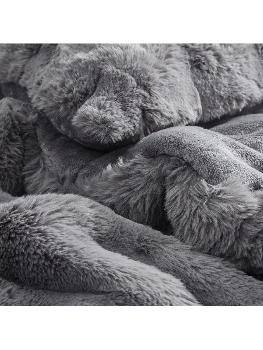Одеяло-комфортер Snowball Giant Oversized Comforter Set Coma Inducer — изображение 4 из 4, титановый