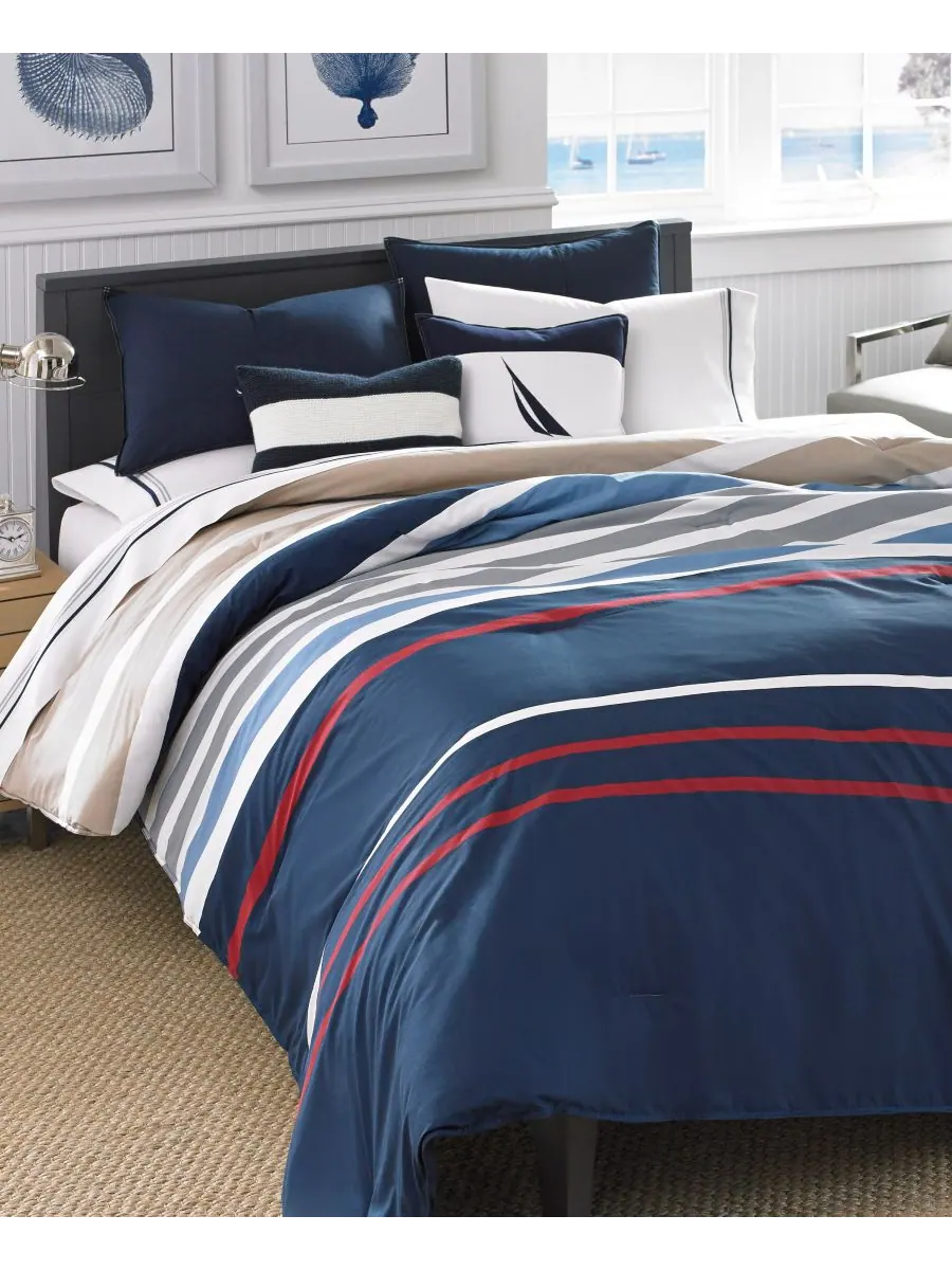 Двусторонний комплект постельного белья Bradford из 2 предметов, размер Twin Nautica