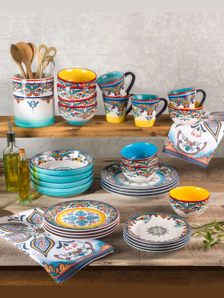Набор из 4 кружек «Занзибар» Euro Ceramica — изображение 3 из 3, мульти